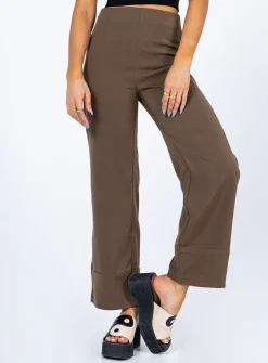Princess Polly Euros Pants  Brown Shop