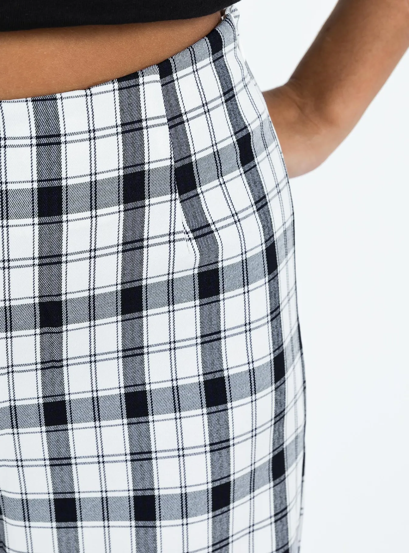 Princess Polly Euros Pants Black/White Discount