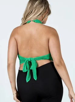 Princess Polly Evalyn Top  Green Hot