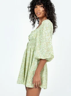Princess Polly Evelyn Long Sleeve Mini Dress Multi Clearance