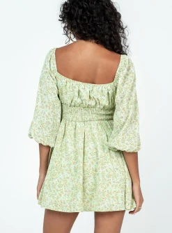 Princess Polly Evelyn Long Sleeve Mini Dress Multi Clearance