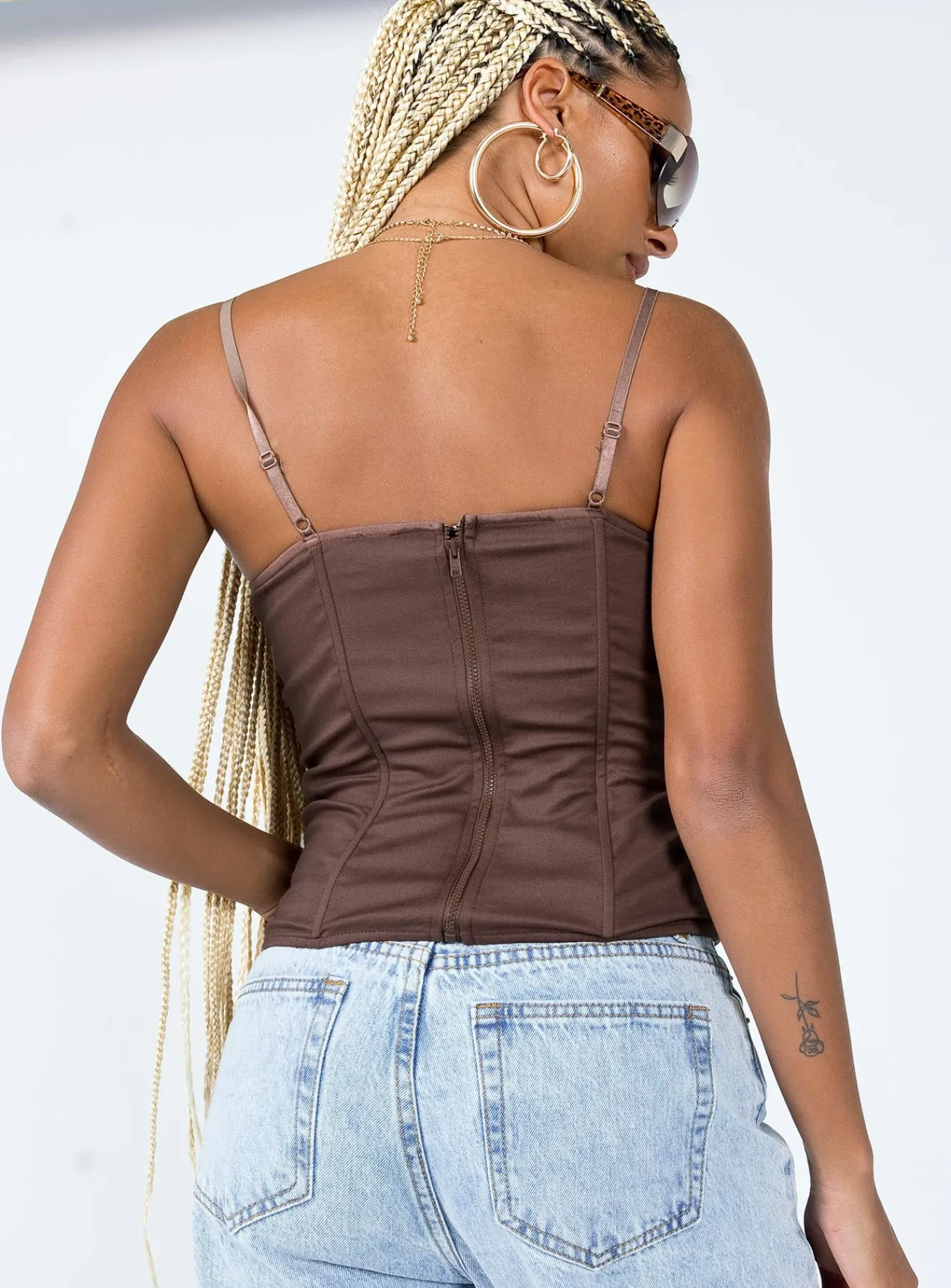 Princess Polly Everson Corset Brown Store