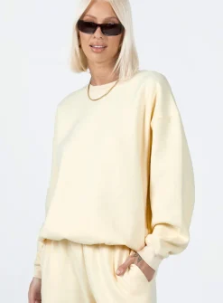 Princess Polly Everyday Dreaming Sweatshirt  Beige Online