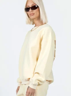 Princess Polly Everyday Dreaming Sweatshirt  Beige Online