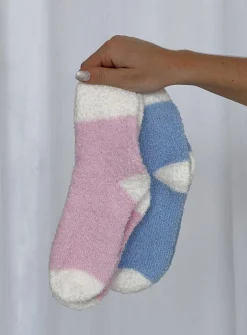 Princess Polly Fader Sock Pack  Pink / Blue Flash Sale