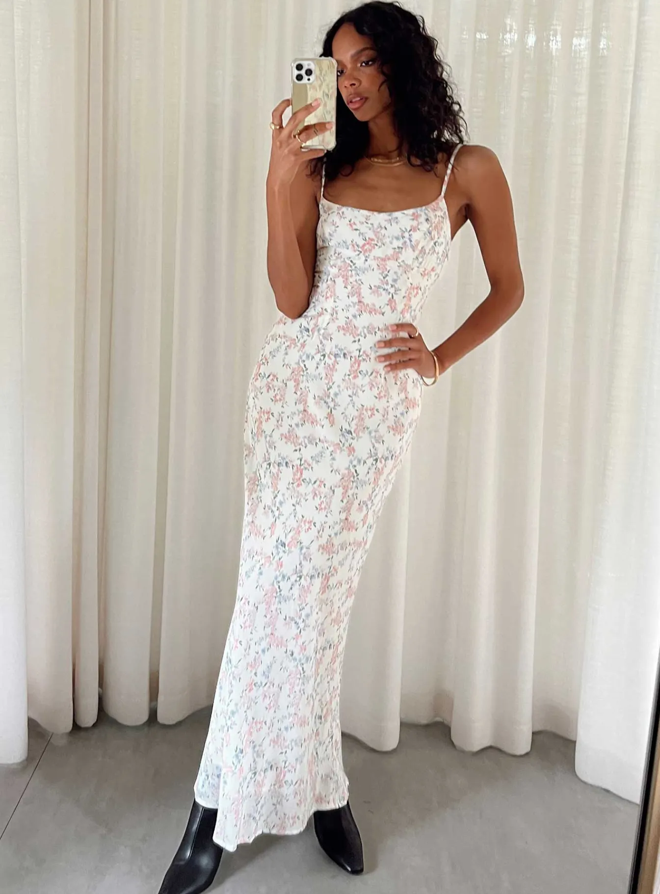 Princess Polly Fairholm Maxi Dress White / Floral Outlet