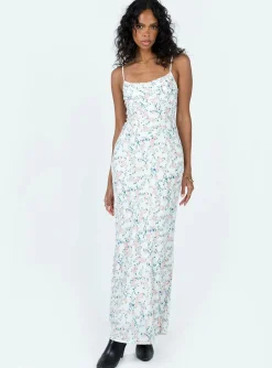 Princess Polly Fairholm Maxi Dress White / Floral Outlet