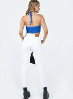 Princess Polly Fairmount Straight Leg Jean  White Online