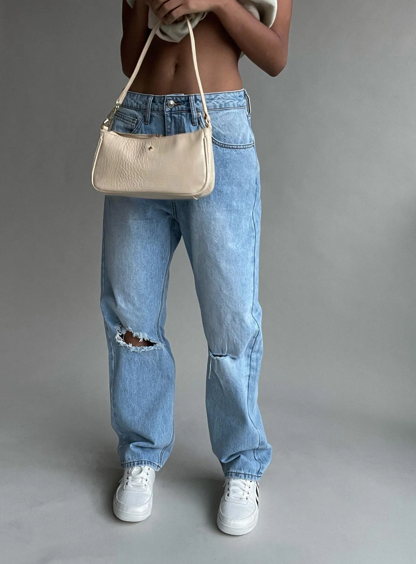 Princess Polly Fairmount Straight Leg Jean Light Wash Denim Best