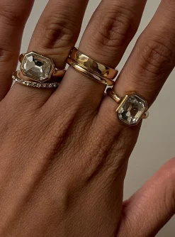 Princess Polly Fairview Ring Pack  Gold Sale