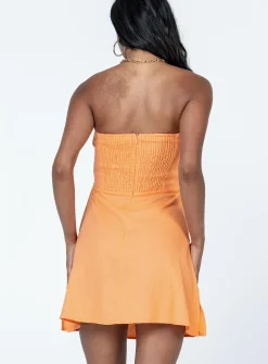 Princess Polly Falling For You Mini Dress  Orange Best