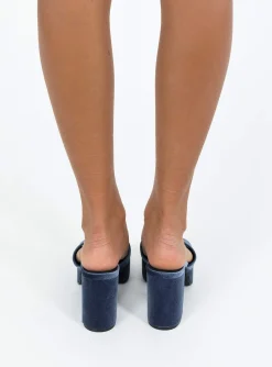 Princess Polly Farrington Heels  Blue Fashion