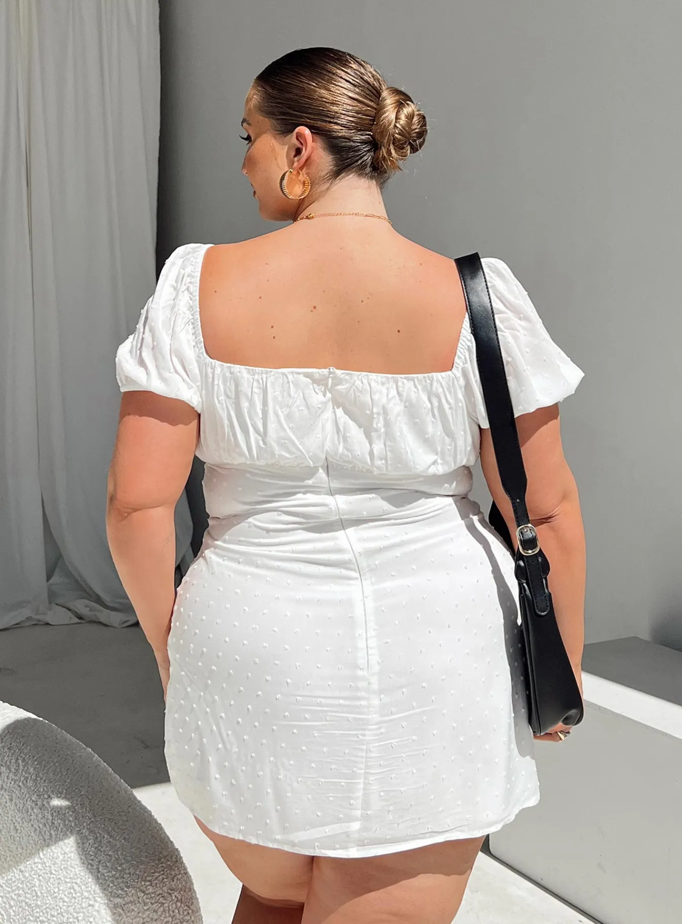 Princess Polly Fauci Mini Dresscurve White Flash Sale