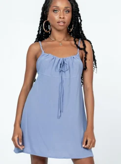 Princess Polly Fayette Mini Dress  Blue Sale