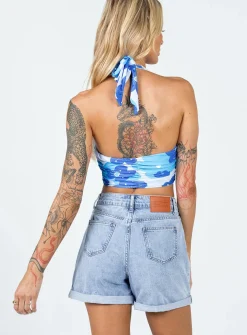 Princess Polly Fern Cuffedshorts   Denim Outlet