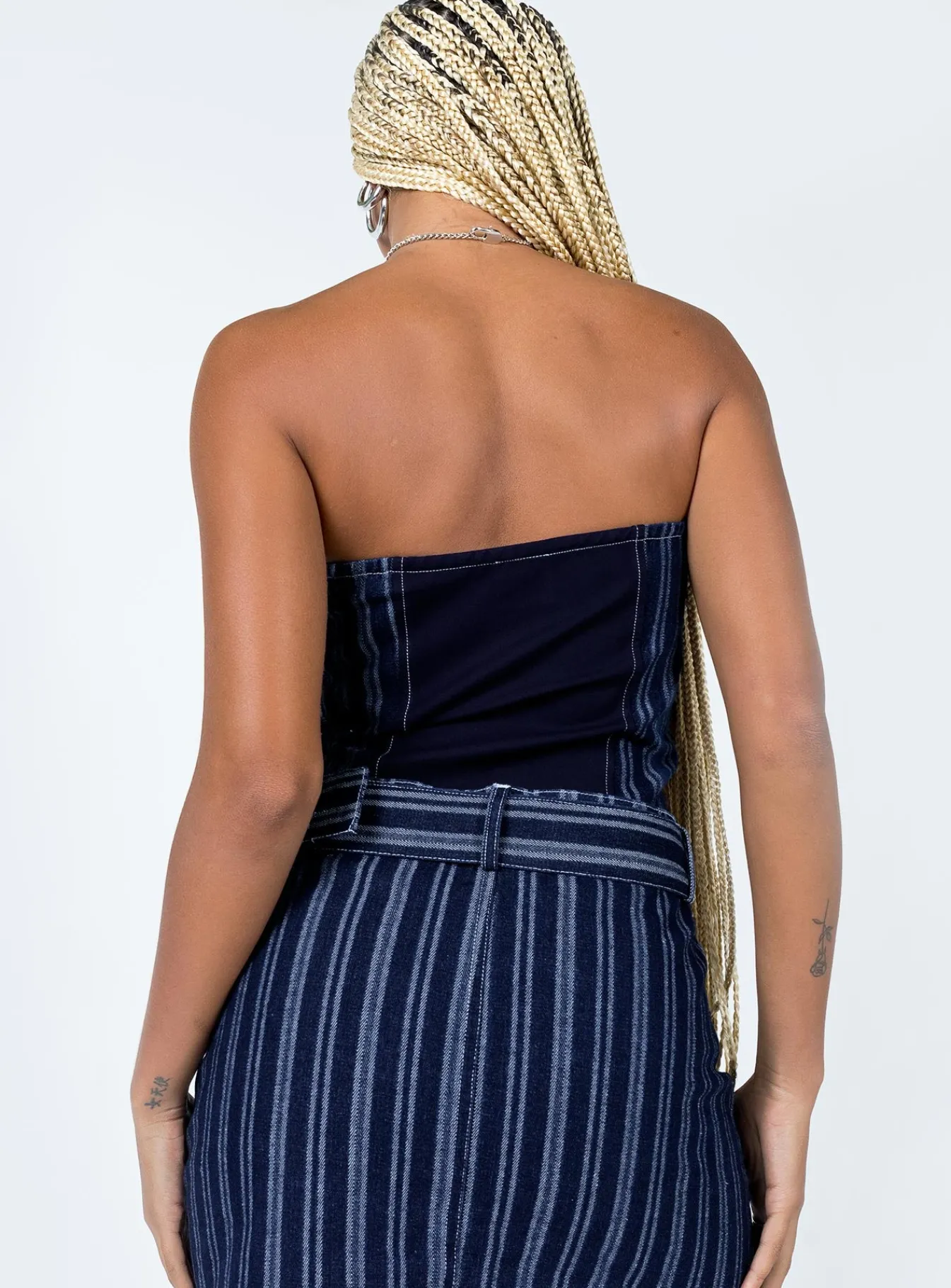 Princess Polly Fernley Bustier Blue Clearance