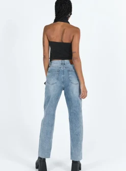 Princess Polly Ferrero Jeans Mid Wash Denim Store