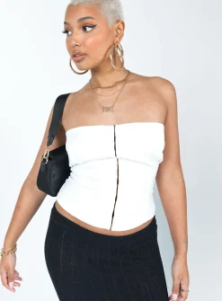 Princess Polly Fierra Corset  White Flash Sale