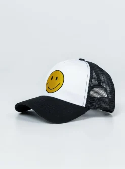 Princess Polly Fired Up Trucker Hat/ White   Black Hot