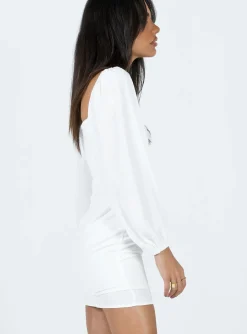 Princess Polly First Move Mini Dress  White Online