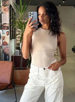 Princess Polly Fischer Bodysuit  Bone Hot