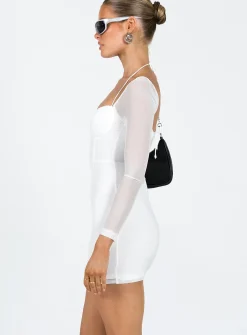 Princess Polly Flavelle Long Sleeve Mini Dress  White Best