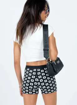 Princess Polly Fletcher Knit Bike Shorts Black New
