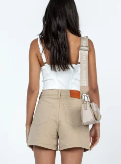 Princess Polly Florence Denim Shorts Brown Best