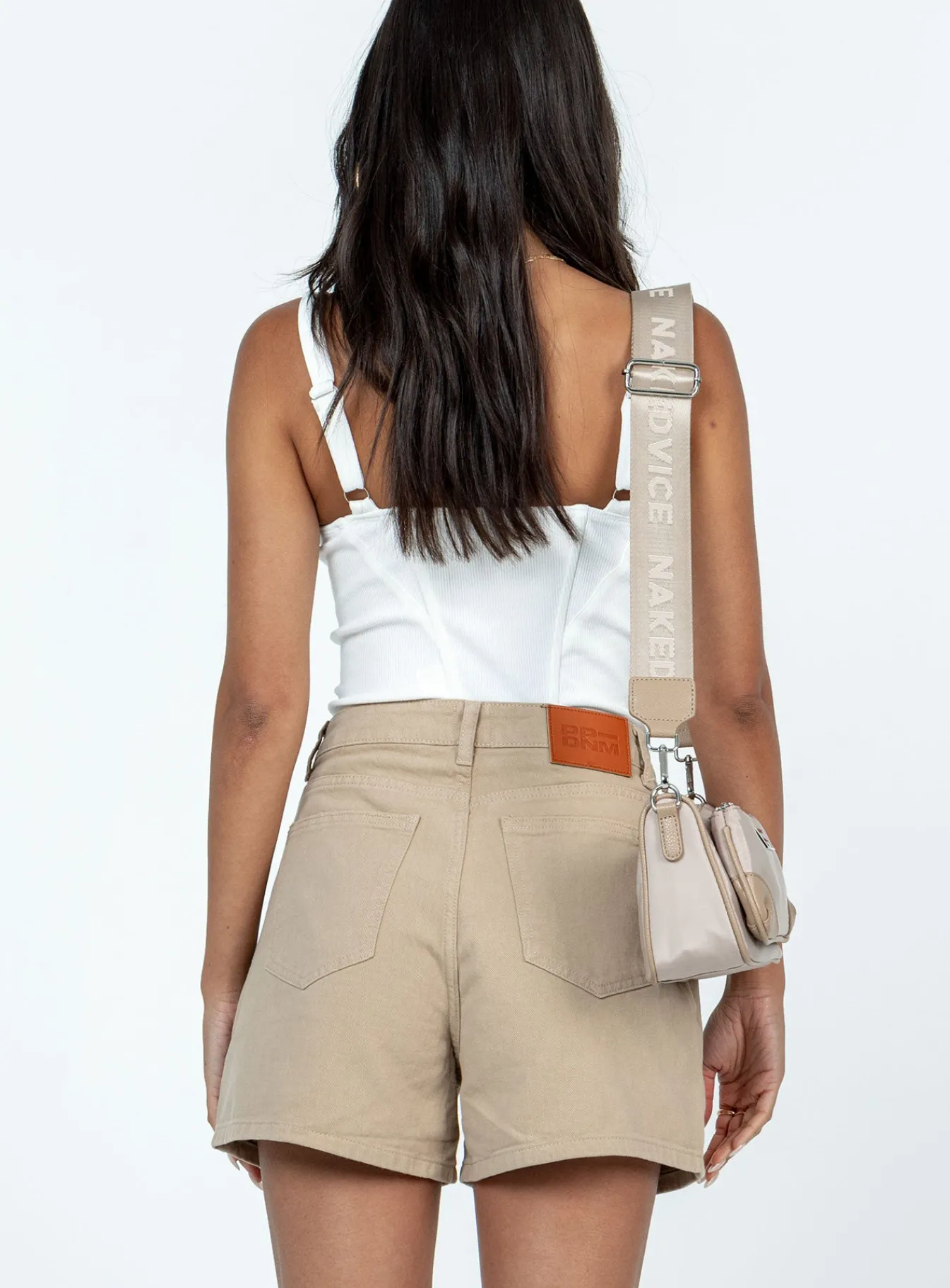 Princess Polly Florence Denim Shorts Brown Best