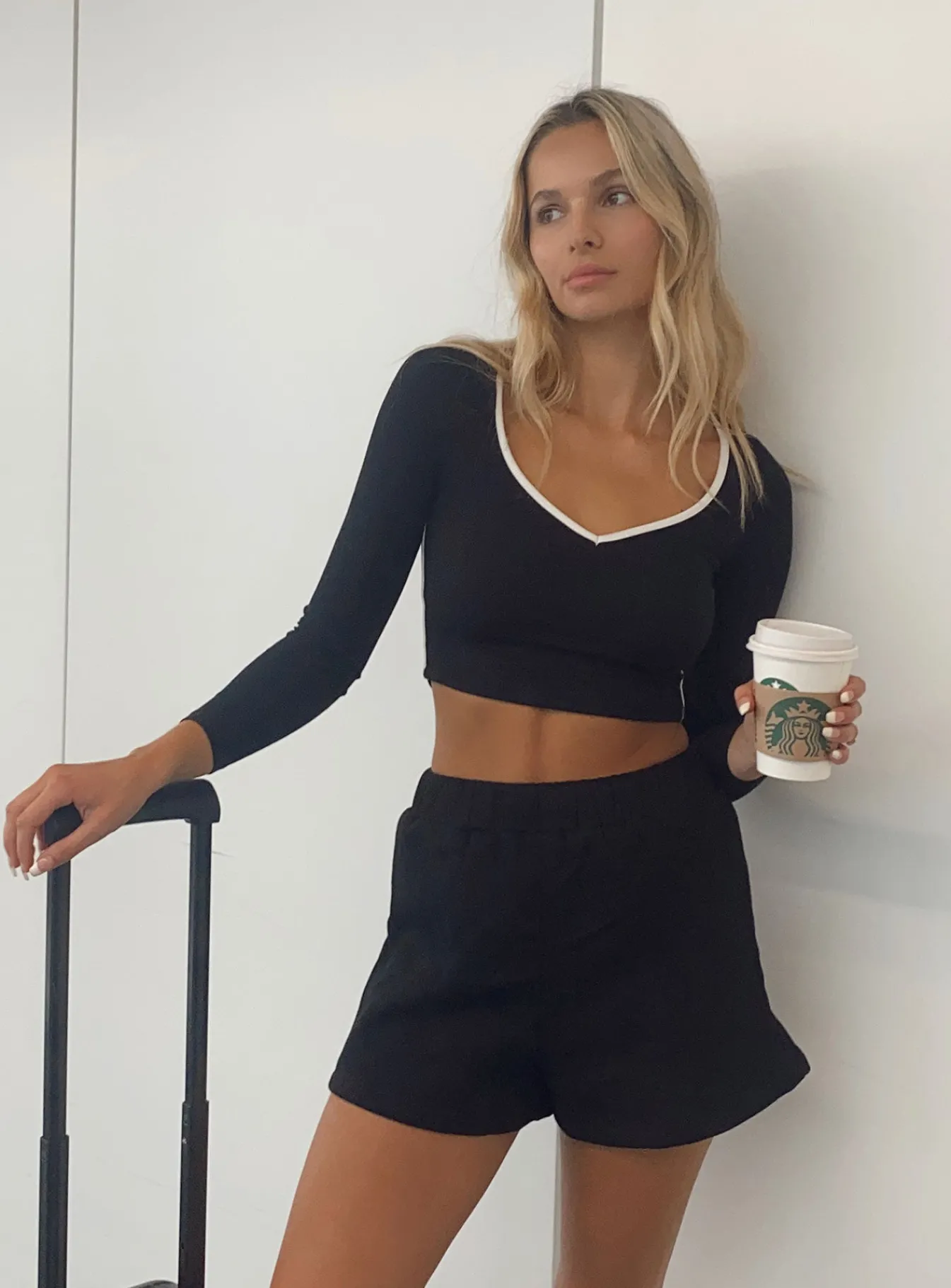 Princess Polly Florida Shorts Black Cheap