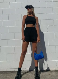 Princess Polly Florida Shorts Black Cheap
