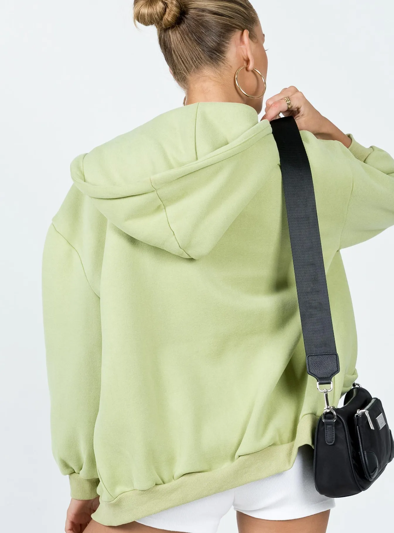 Princess Polly Florida Zip Up Sweatshirt Green Best Sale