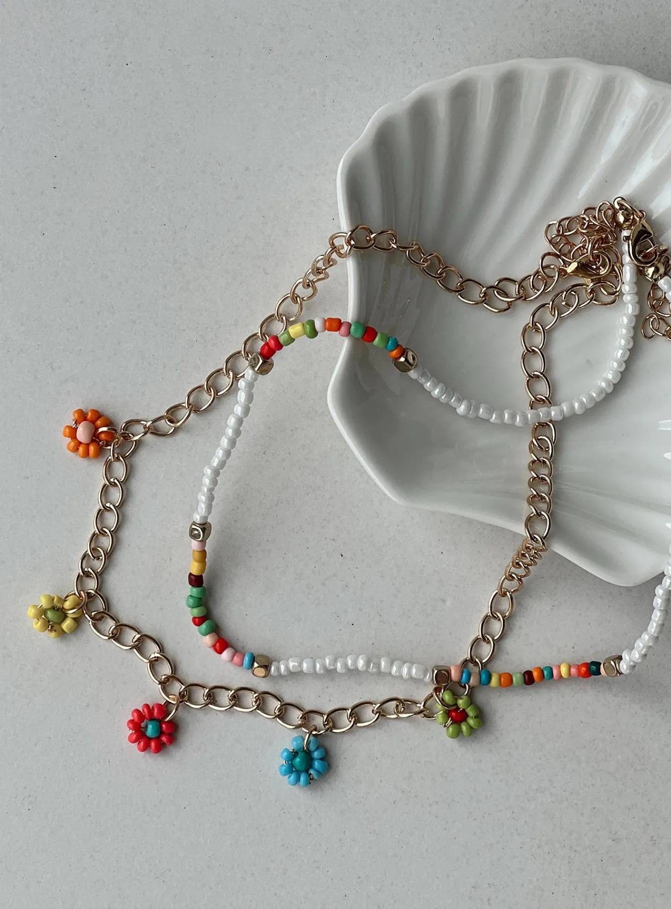 Princess Polly Flower Bliss Necklace Gold / Multi Best Sale