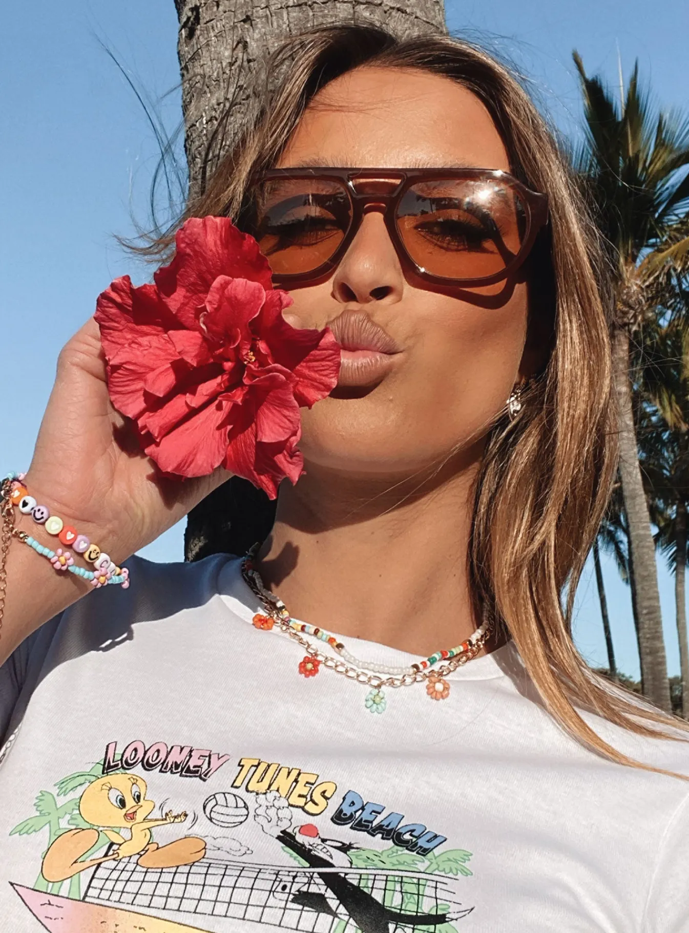 Princess Polly Flower Bliss Necklace Gold / Multi Best Sale
