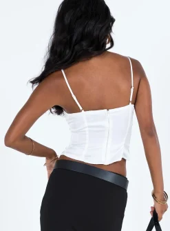 Princess Polly Forella Bustier Top Ivory Outlet