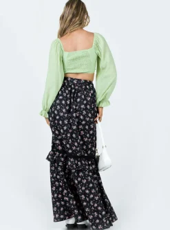 Princess Polly Fowler Maxi Skirt  Black Best Sale