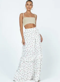 Princess Polly Fowler Maxi Skirt White Store