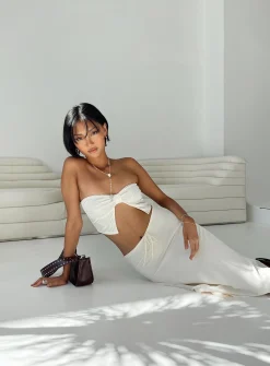 Princess Polly Franklyn Strapless Top  Cream Best