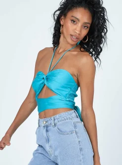 Princess Polly Franky Top  Blue Fashion