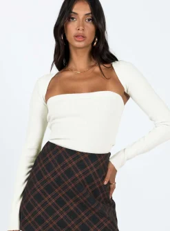 Princess Polly Freesia Two Piece Bolero Top Ivory Shop