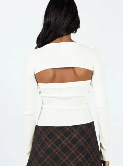 Princess Polly Freesia Two Piece Bolero Top Ivory Shop