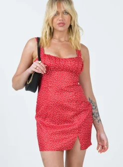 Princess Polly Freya Mini Dress  Red Store