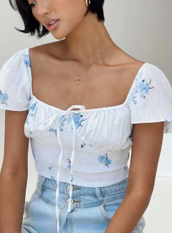 Princess Polly Front Row Top  White Online