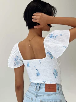 Princess Polly Front Row Top White Online