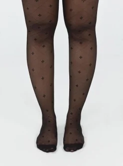 Princess Polly Gabrysia Stockings  Black New