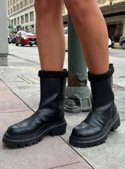 Princess Polly Galleria Boot  Black Store
