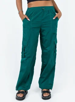 Princess Polly Gama Parachute Pants  Teal Outlet