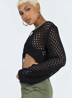 Princess Polly Gardena Top  Black New