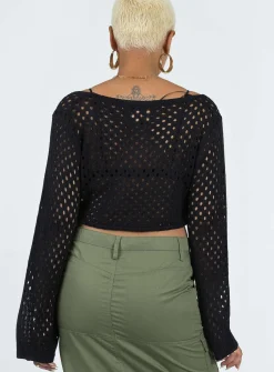 Princess Polly Gardena Top  Black New