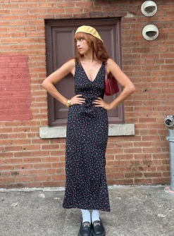 Princess Polly Garrick Maxi Dress/ Red   Black Discount